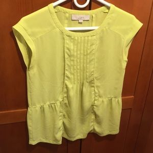Babydoll yellow blouse